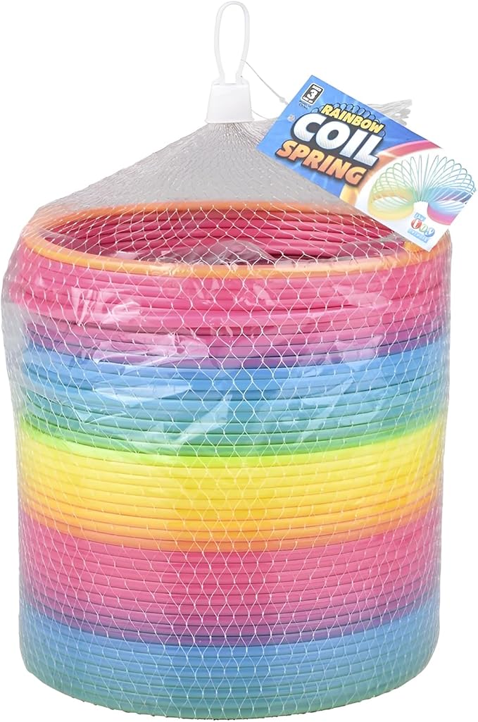 Rhode Island Novelty 7" (175MM) Rainbow Jumbo Coil Spring