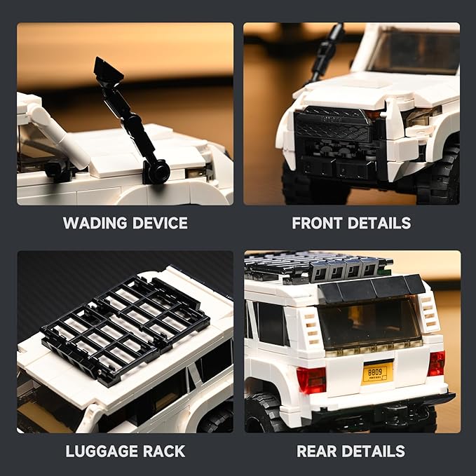 Toyota 4Runner SR5PRO Car Building with Collectible Display Container, TOYOTA Officially Licensed SUV, Compatible with Speed Champion, Building Toys for Adults and Kids Boys Ages 8-16(540PCS)