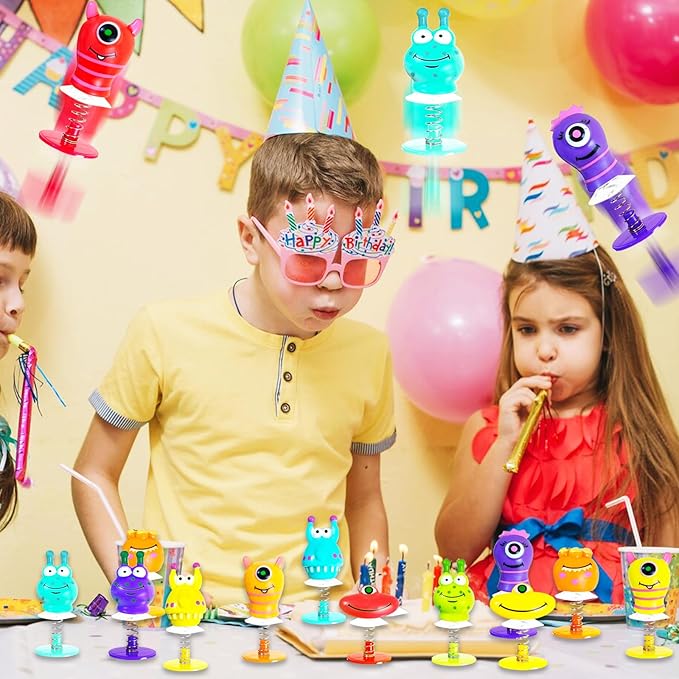 30 PCS Spring Launchers Toys,Big Eye Monster Jumping Popper Toy,Pop Up Bouncy Spring Toys for Kids,Pinata Toys,Goodie Bags,Easter Stuffers,Classroom Prizes Rewards