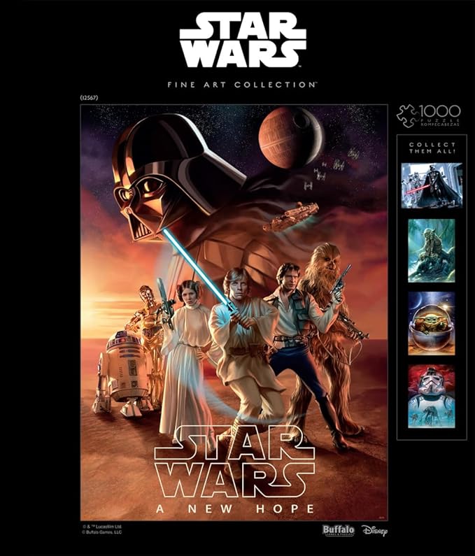 Buffalo Games – Star Wars™: The Force 1000 Piece Jigsaw Puzzle – Fine Art Collection Colorful Puzzle for Adults – Precision-Cut Pieces, Beautiful Artwork