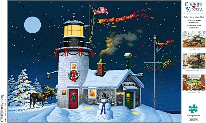 Buffalo Games - Charles Wysocki - Take Out Window - 300 Piece Jigsaw Puzzle for Adults -Challenging Puzzle Perfect for Game Nights - Finished Size is 21.25 x 15.00