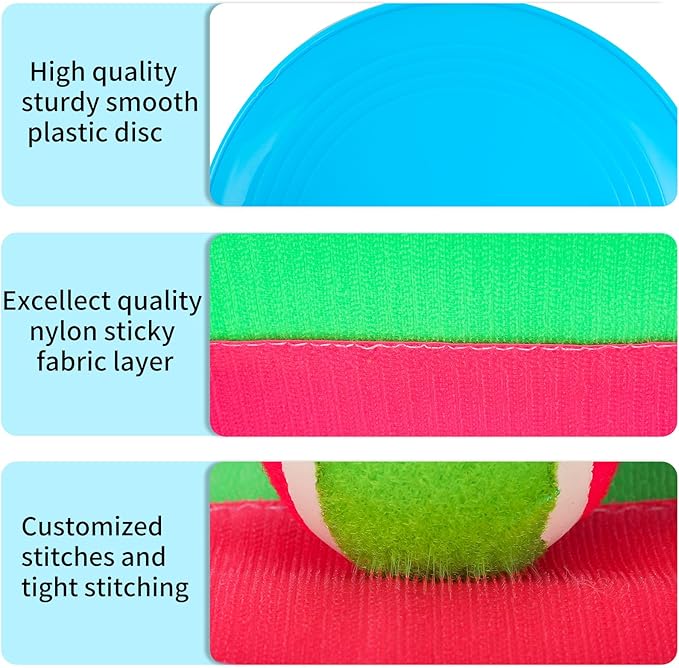 Toss and Catch Ball Game Toys for Kids Ages 4-8, Catch Paddle Toss-Upgraded Version Ball Sports Games for Boys Girls Christmas Birthday Gifts