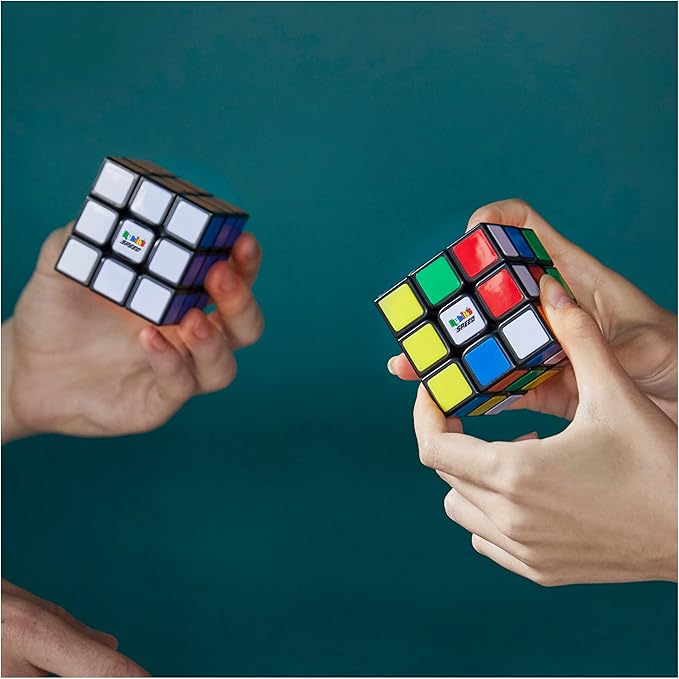 Rubik’s Cube, 3x3 Magnetic Speed Cube, Problem-Solving Brain Teaser, Classic Color-Matching Puzzle, Fidget Toy, Sensory Puzzle for Adults, Teens, Kids, for Ages 8 & Up