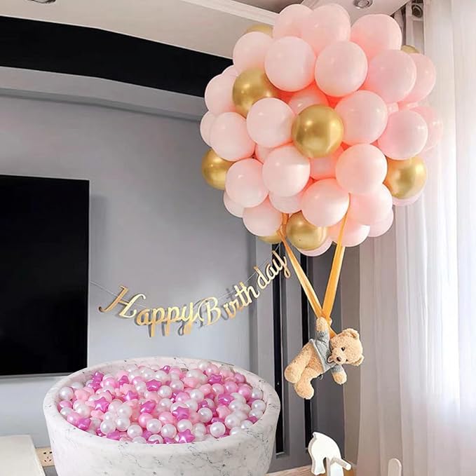 Star Ball Pit Balls for Toddlers -100pcs Phthalate Free BPA Free Non-Toxic Crush Proof Play Balls Play Tent Pool Playhouse Playpen Party Decoration.