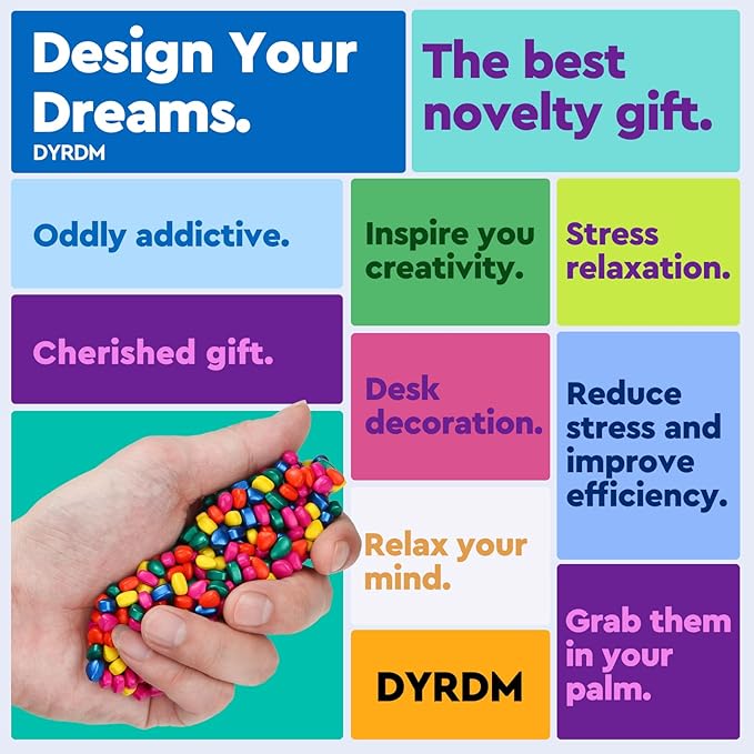 500+ Original Ferrite Putty Multicolor, Sensory Stones, Adult Fidget Stress Relief Desk & Office Item, Ferrite Stones Stocking Stuffers Gifts