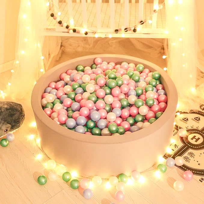 GOGOSO Ball Pit Balls for Toddlers Kids Plastic Balls for Ball-Pit Playpen Pool Baby Play Pastel BPA-Free Non Toxic Play Pastel Crush Proof Bal 50 100 200 500 1000 Count