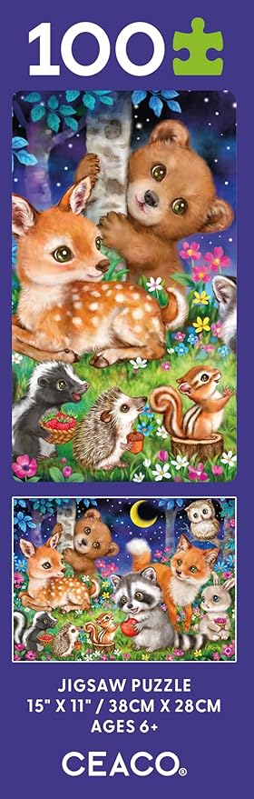 Ceaco - Kayomi Harai - Woodland Friends - 100 Piece Jigsaw Puzzle
