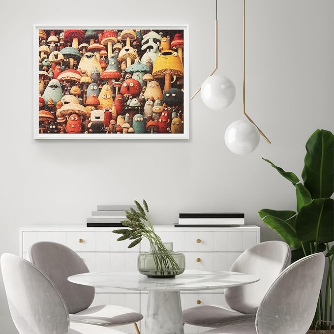 Jigsaw Puzzles for Adults 1000 Pieces, Funny Difficult Challenging Unique Puzzle for Game Night Family Home Decor, 20x27 Inches, Dense Monsters-1