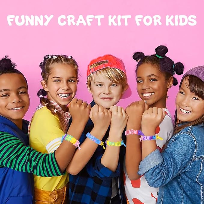 Art & Craft Kits for Kids, Birthday Gifts Friendship Bracelet Making Kit for Girls, DIY Jewelry Making Kit, Girls Present for Ages 5-12, Toys for Age 5, 6, 7, 8, 9, 10, 11, 12 Years Old