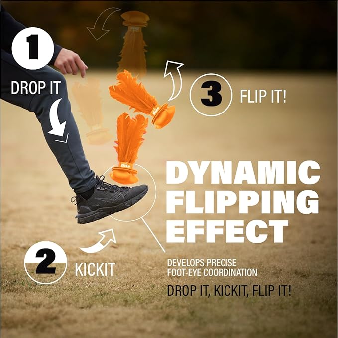 Kickit | The Original Birdie Soccer Trainer | Play Outdoors, Indoors or Backyard, Beach or Tailgate, All Ages Fun & Travel Friendly