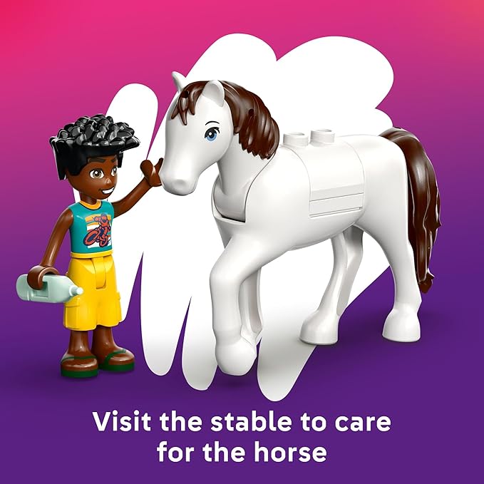 LEGO Friends Animal Vet Clinic Building Toy - Playset for Preschool Girls & Boys, Ages 4+ - Gift for Birthdays - W/Valeria & Zac Minidolls, 5 Toy Pets, & Accessories - 42696