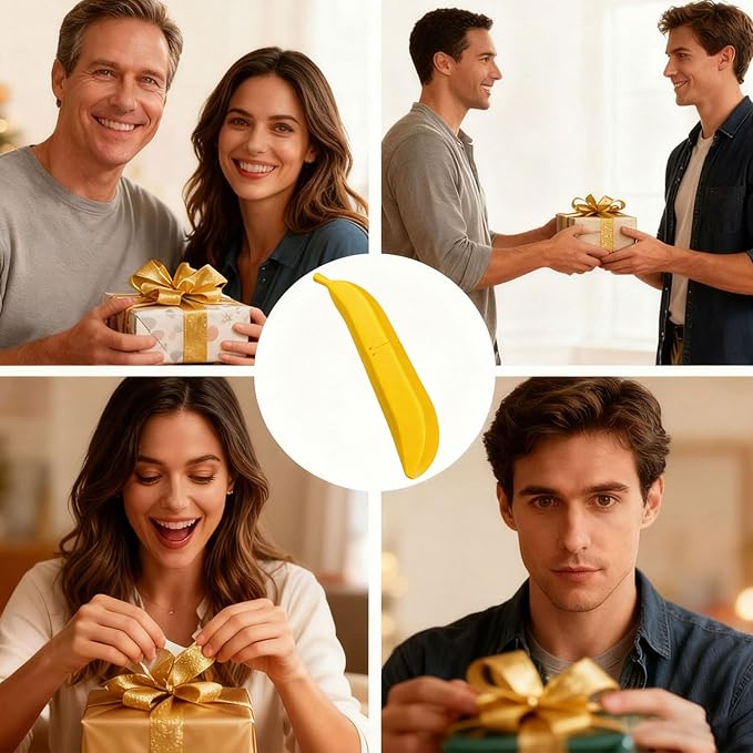 The Nanachaku, Banana Nunchucks, Novelty Toys & Amusements,3D Printable Banana Nunchaku Toys, Transforming Banana with Flexible Chain Link, Durable Reusable Novelty Desk Decor Gift (Yellow, 1pc)