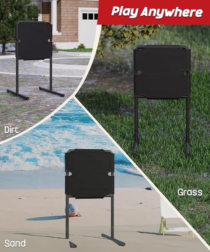 Garbuildman Baseball Strike Zone Target for Plastic Balls, Portable Metal Frame Pitching & Hitting Training Tool for Outdoor