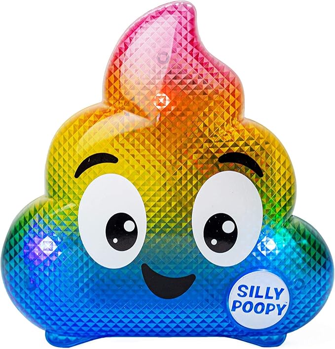 Silly Poopy’s Easter Hide & Seek Toy by Relatable, The Talking, Singing Rainbow Easter Game for Toddlers, Interactive Fun Learning Toy for Easter Basket Gifts, Includes 1 Toy and 2 AA Batteries
