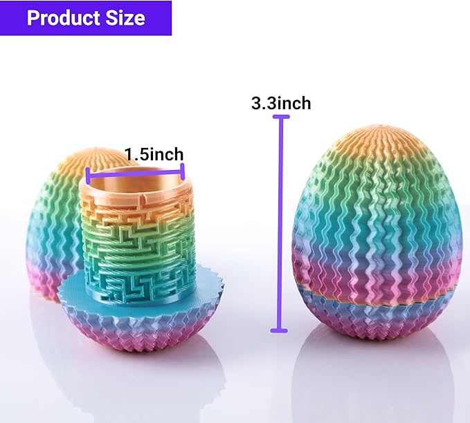 Maze Egg Money Puzzle Gift Box: Available in 4 Unique Internal Designs - Secret Cash Holder & Surprise Gift Container for Easter, Birthday, Wedding - Fun Brain Teaser Toy for Kids & Adults