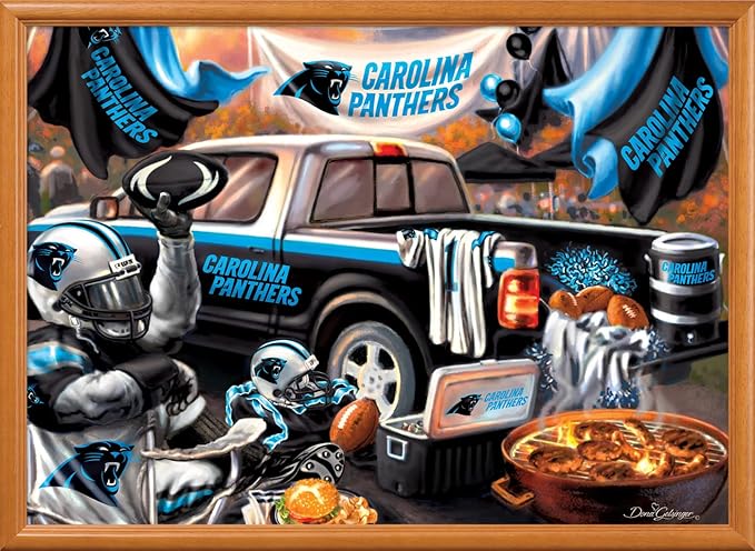 Masterpieces 1000 Piece Jigsaw Puzzle for Adults - NFL Carolina Panthers Gameday - 19.25"x26.75"
