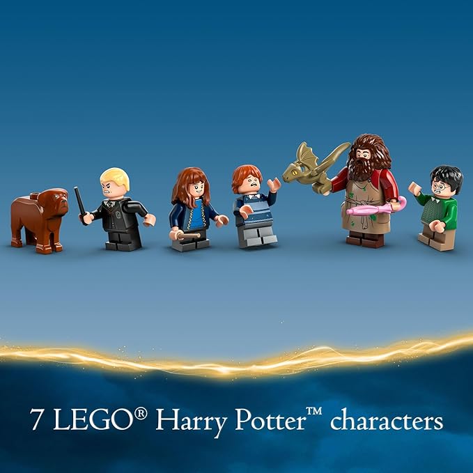 LEGO Harry Potter Hagrid's Hut: an Unexpected Visit - Harry Potter Toy for Boys & Girls Ages 8+ - Kids Building Toys W/Buildable House, 7 Minifigures & Dragon - 76428