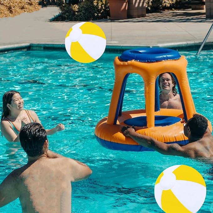 6 Pack Beach Balls, Large Inflatable Beach Balls Bulk, for Parties, Beach, Pools & Play