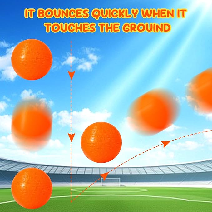 Macarrie 30 Pcs Playground Balls 6 Inches Dodgeball Kick Balls for Kids Adults Colorful Inflatable Balls Handballs Soccer Basketball Handball Games Camps Schools Outdoors