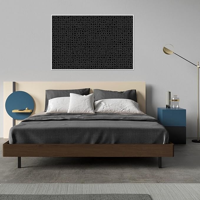 1000 Piece Puzzle for Adults, Black Jigsaw Puzzles 1000 Pieces with Letters on Back, Impossible Difficult Hard Puzzles for Adults Seniors Teens Challenging Gift, Finished Size 27.6 x 19.7 inches