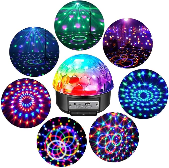 Trampoline LED Lights with Music, 9 Colors, Remote Control - Syncs up to 16FT, 15FT, 14FT, 12FT, 10FT Trampoline Accessories for Kids & Adults