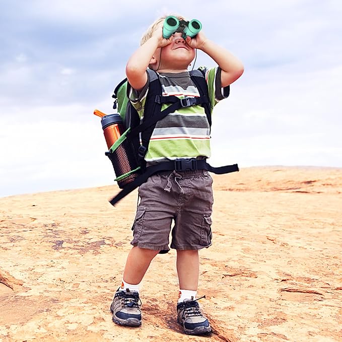 ESSENSON Binoculars for Kids Toys Gifts for Age 3-12 Years Old Boys Girls Kids Telescope Outdoor Toys for Sports and Outside Play Hiking, Bird Watching, Travel, Camping, Birthday Presents (Mint Green)