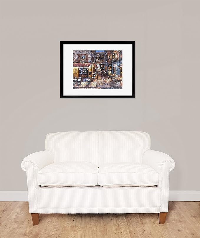 MCS 18x24 Puzzle Frame for Finished Puzzles, Black Vertical & Horizontal Wall-Mounted Large Picture Display for Preservation (1-Pack)