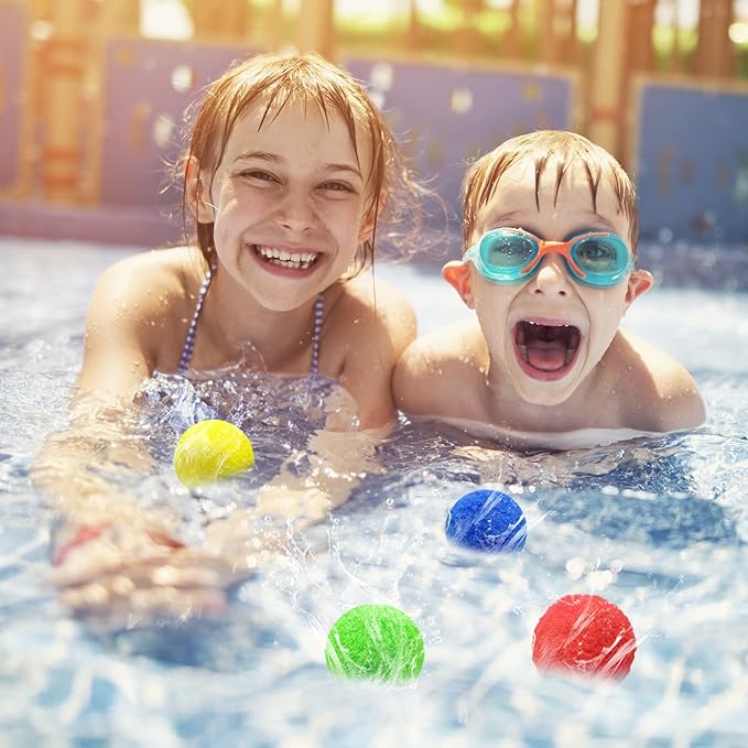 100PCS Reusable Water Balloons Balls,Water Companions,Summer Splash Party Gift,Activities Sports Toys for Kids Outdoor Summer Water Fun Birthday Party Supplies