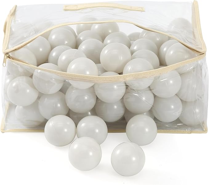 MoonxHome Ball Pit Balls for Toddlers, BPA Free Crush Proof Plastic Toy Balls for Ball Pit, Children's Pool Water Toys, Macaron Ocean Balls for Play Tent 2.15 Inch Pack of 100 200 500 800 1000