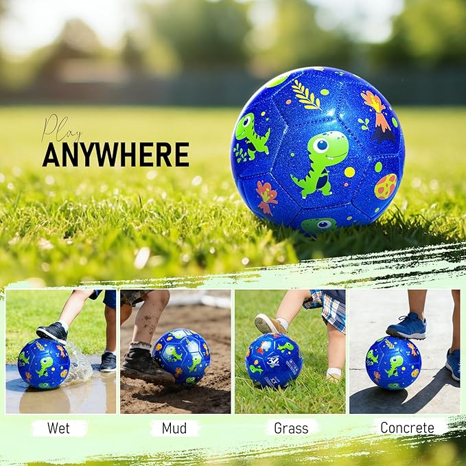 Richball Easter Basket for Kids, Toddler Soccer Ball, Size 2/3 Soccer Ball, Outdoor Activity Toy for Kids Age 1-3 3-6, Christmas Stocking Birthday Gifts