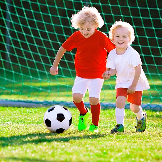 ZOOJOY Size 3 Soccer Ball for Kids, Classic Color Toddler Boys & Girls Soccer Ball with Pump, Outdoor Sports & Play Toys & Gifts for Baby Ages 2 3 4 5 6 7 8