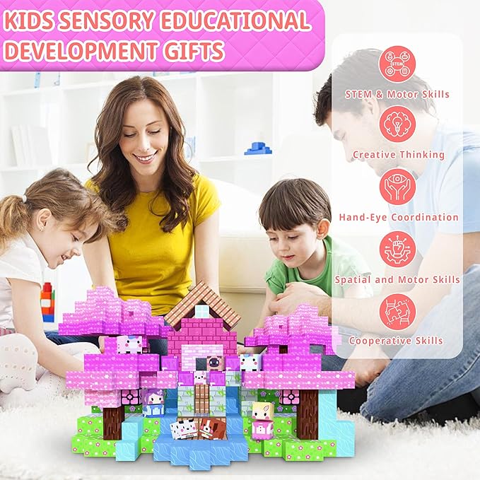 150PCS Magnetic Building Blocks for Kids – 0.8in Strong Magnet Tiles Set, Safe STEM Learning Toys for Toddlers & Kids Ages 3+, Creative Construction Blocks for Boys & Girls