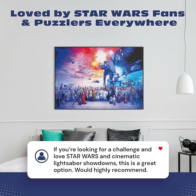 Buffalo Games - Star Wars™ - You were The Chosen One - 2000 Piece Jigsaw Puzzle for Adults - Challenging Puzzle Perfect for Game Nights - Finished Size is 38.50 x 26.50
