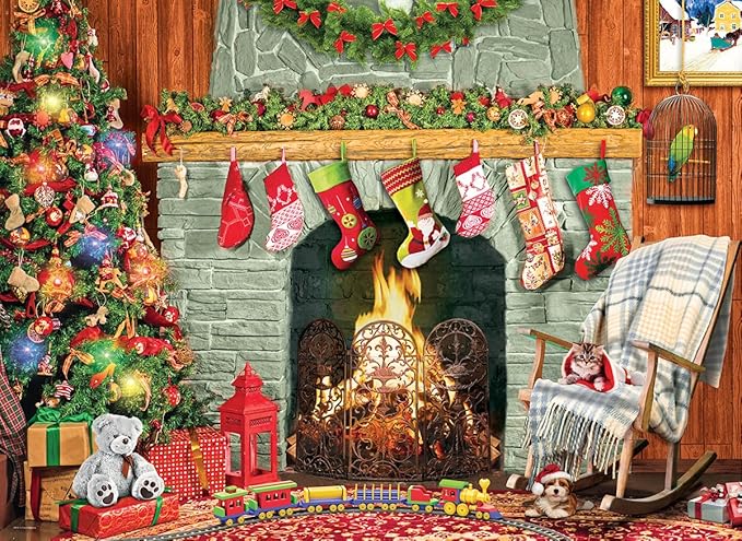 Christmas by The Fireplace