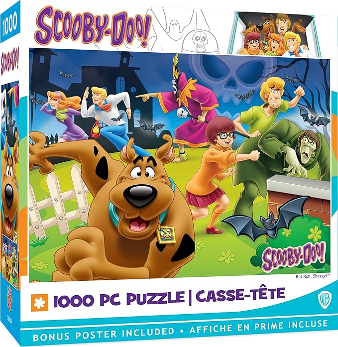 MasterPieces 1000 Piece Jigsaw Puzzle ForAdults and Families - Scooby-Doo! - Ruh Roh, Shaggy! - 19.25"x26.75"