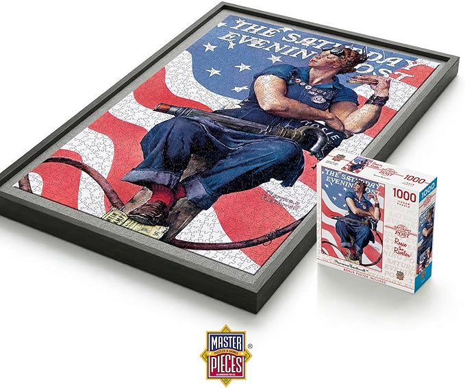MasterPieces 1000 Piece Jigsaw Puzzle For Adults, Family, Or Youth - Rosie The Riveter - 19.25"x26.75"