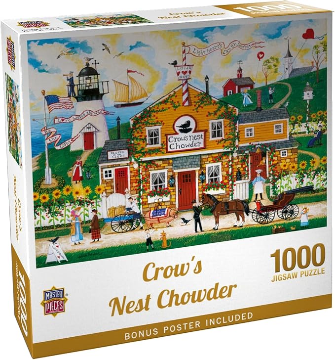 Masterpieces 1000 Piece Jigsaw Puzzle for Adults and Families - Crow's Nest Chowder - 19.25"x26.63"