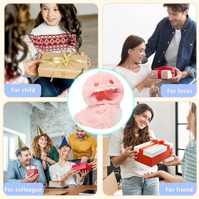 Clothes for labubu 17cm Accessories Suit Cute Clothes for Doll Dress up Animal Style Outfits (NO Doll)(Pink Dinosaur)