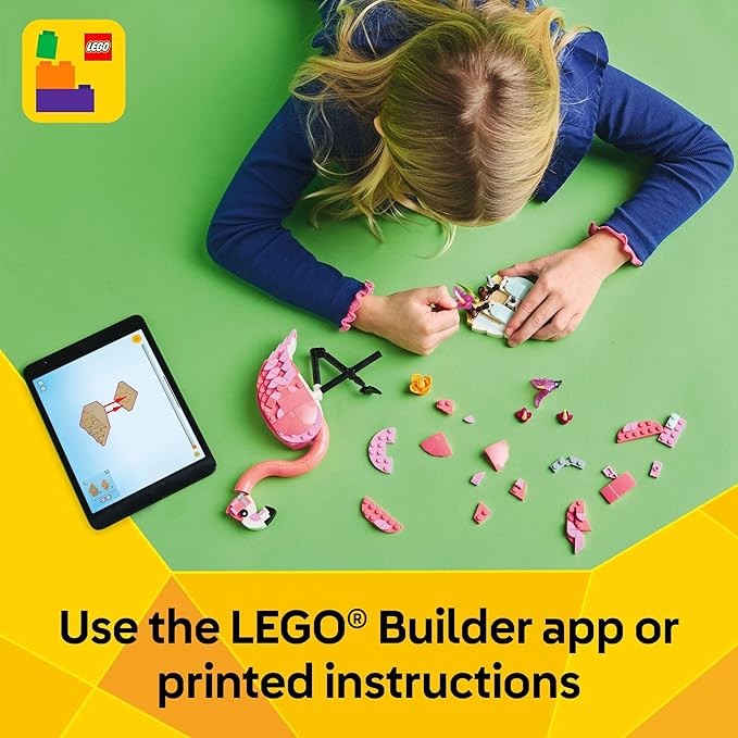 LEGO Creator 3 in 1 Wild Animals: Pink Flamingo Animal Building Toy - Playset with 3 Build Options, Pink Flamingo, Cockatoo, or Axolotl - Learning Toy for Kids, Ages 8+ - 31170