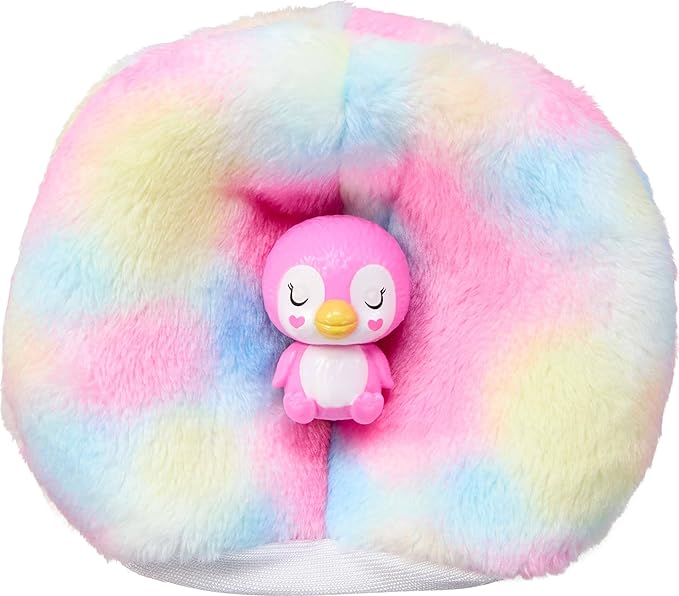 Barbie Cutie Reveal Doll & Accessories, Color Dream Series, Tie-Dyed Penguin Costume & 10 Surprises Including Color Change