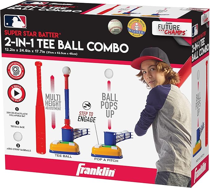 Franklin Sports MLB Super Star Batter 2 in 1