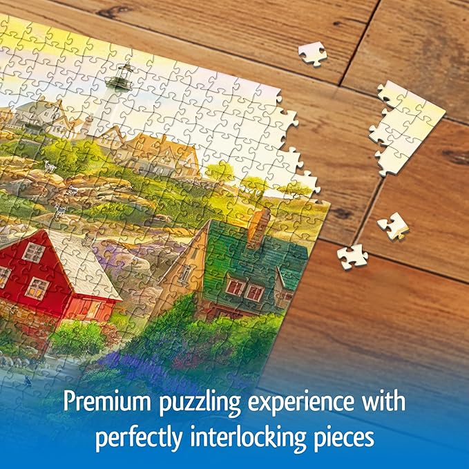 Wonder Forge Goat Hill Lighthouse 1000 Piece Jigsaw Puzzle for Adults | Unique, Perfectly-Fitting Pieces | Fun, Vibrant Imagery | Amazon Exclusive