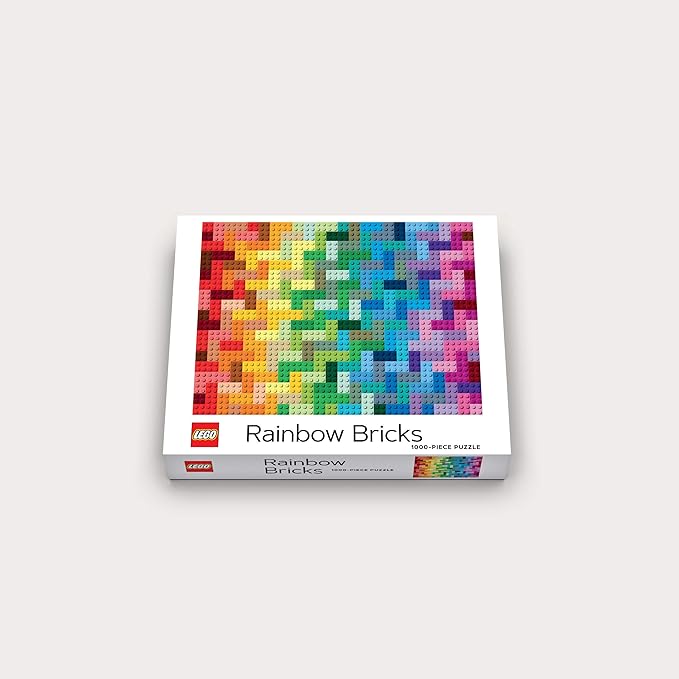 LEGO Rainbow Bricks 1000 Piece Jigsaw Puzzle