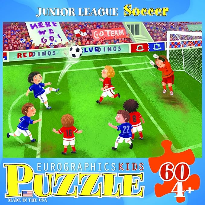 EuroGraphics Soccer Junior League 60 Piece Puzzle (Small Box)