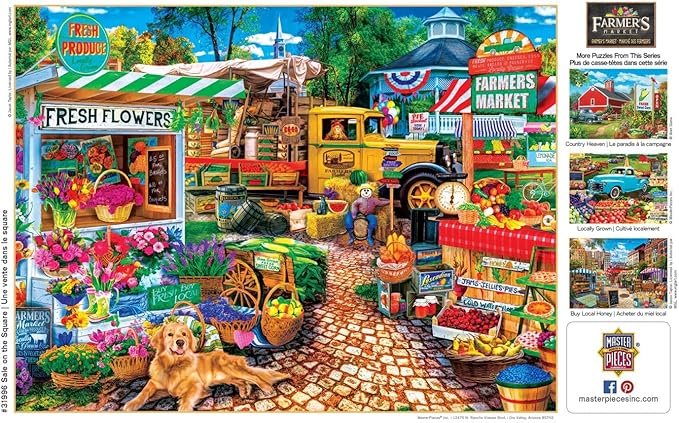 MasterPieces 750 Piece Jigsaw Puzzle for Adults and Family - Sale On The Square - 18"x24"