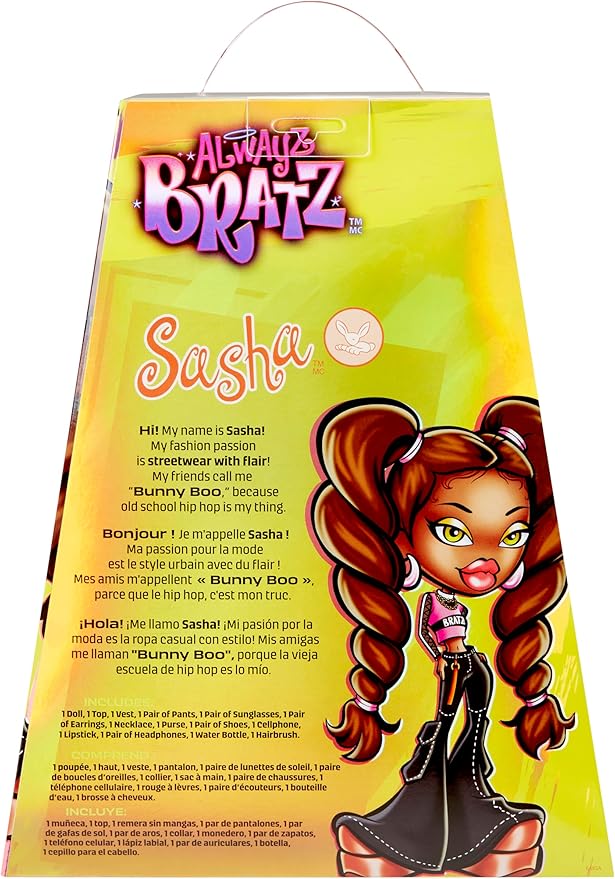 Alwayz Bratz Sasha Fashion Doll with 10 Accessories and Poster