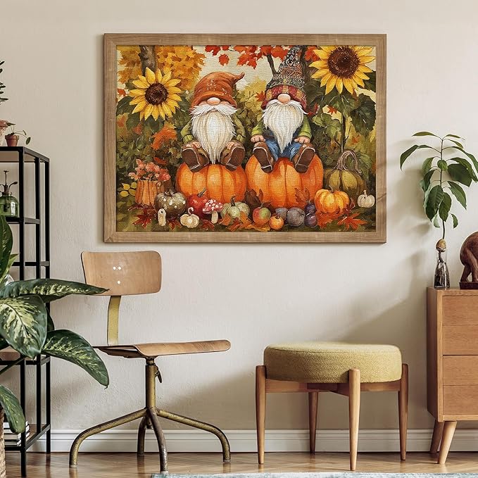 The Harvesting Gnomes Puzzles for Adults 1000 Pieces, Impossible Impossible Hard Difficult Challenging Jigsaw Puzzle 1000 Pieces, Christmas Birthday Gifts Home Decor for Adults/Friends/Family