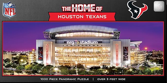 MasterPieces 1000 Piece Sports Jigsaw Puzzle - NFL Houston Texans Stadium View Panoramic - 13"x39"