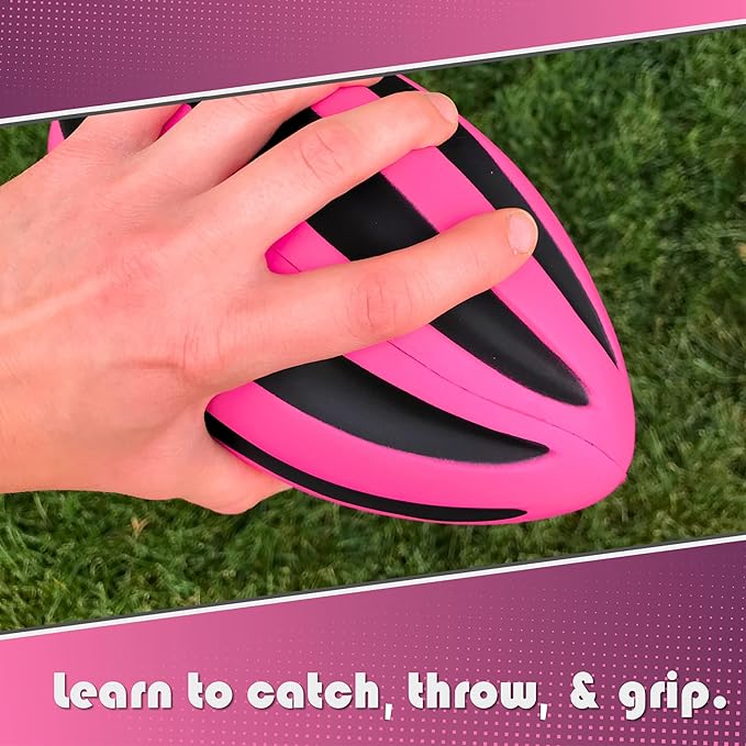 Spiral Foam Football - Soft Foam Football for Kids - 9 Inches - American Football - 1 Each