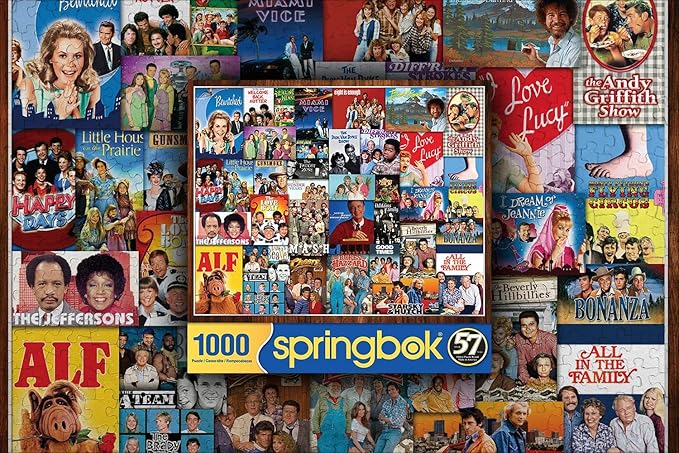 Springbok 1000 Piece Jigsaw Puzzle What's on TV? - Made in USA